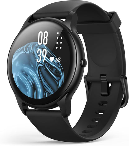 AGPTEK Smart Watch for Women, 5ATM Waterproof Smartwatch for Android and iOS Phones, Fitness Tracker Watch with 100+ Sports Modes, Heart Rate Monitor Pedometer Sleep Monitor, Pink