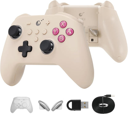 GuliKit KK3 PRO Controller Kingkong 3 Pro Switch Controller (No Drift) for Switch/PC/Android/MacOS/IOS with Hall Joysticks and Triggers, Maglev/Rotor/HD Vibration (GB RETRO) [video game]