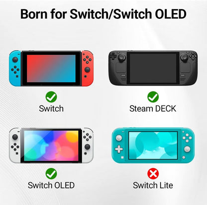 Switch Dock, 4K@60Hz Switch Docking Station 3 in 1 Switch Travel Dock with HDMI USB 3.0 PD100W Charing Port for Nintendo Steam Decck MacBook Laptop NOT for Switch2