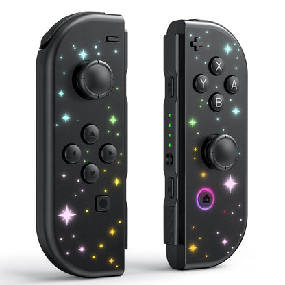 Wireless Left & Right Controllers Compatible with Nintendo Switch, Motion Control, Dual Vibration & Wake-Up Function (Gold)