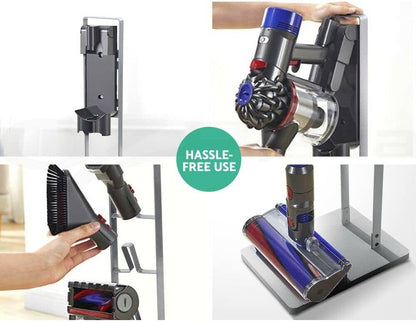 Freestanding Vacuum & Accessories Stand for Dyson V6 V7 V8 V10 V11 (Black)