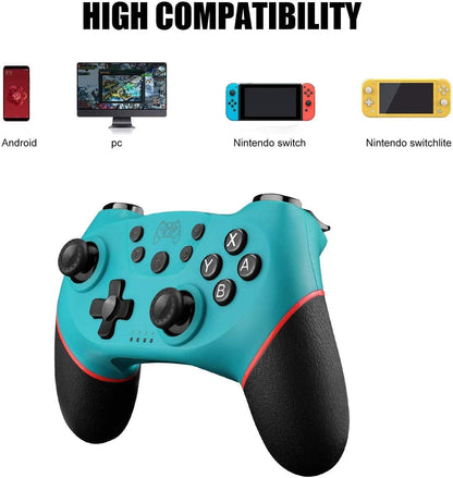 Switch Controller for Nintendo, Wireless Pro Controller for Nintendo Switch/Switch Lite, Switch Remote Controller Gamepad Joystick, Turbo and Dual Vibration (Black)
