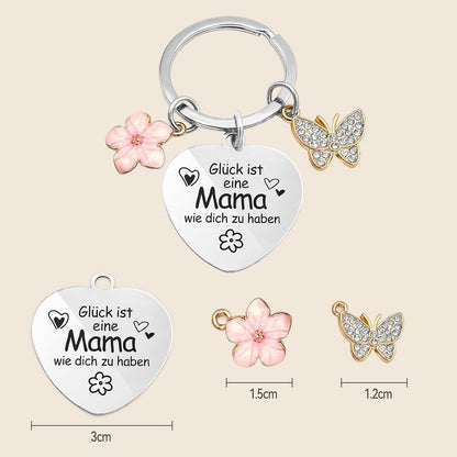 Gifts for Mum, Mum Gift Keyring Birthday Gift for Mum, Best Mum Gift, Gift Mum, Keyring Mum, Mother Gift, Stainless steel colour, non