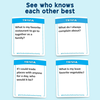 Moose Toys Do You Really Know Your Family Card Game
