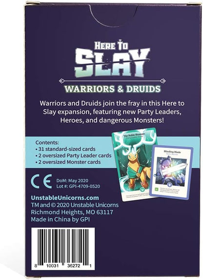 TeeTurtle Here to Slay Base Game - from The Creators of Unstable Unicorns - A Strategic Card Game for Teens and Adults Mixed Colours