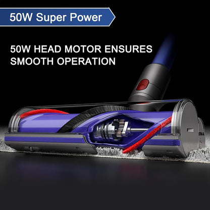 Quick-Release Roller Motorhead Cleaner Compatible with Dyson V7 V8 V10 V11 V15 Vacuum Cleaner Animal Absolute Models Cleaner Head Replacement Part Accessories Electric Head for Hardwood Floor Carpets