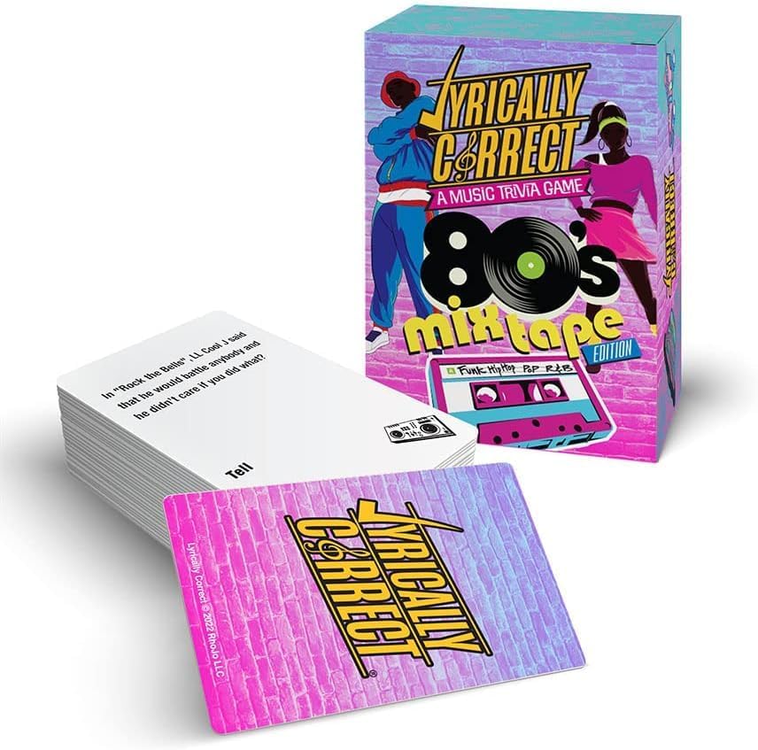 80'S Mixtape Hip Hop, R & B, Funk and Pop Music Trivia Card Game