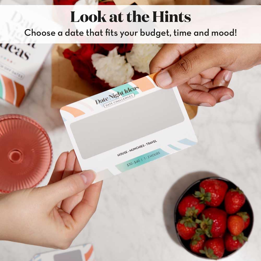 Romantic Couples Gift - Fun & Adventurous Date Night Box - Scratch Off Card Game with Exciting Date Ideas for Couple: Girlfriend, Boyfriend, Newlywed, Wife or Husband.