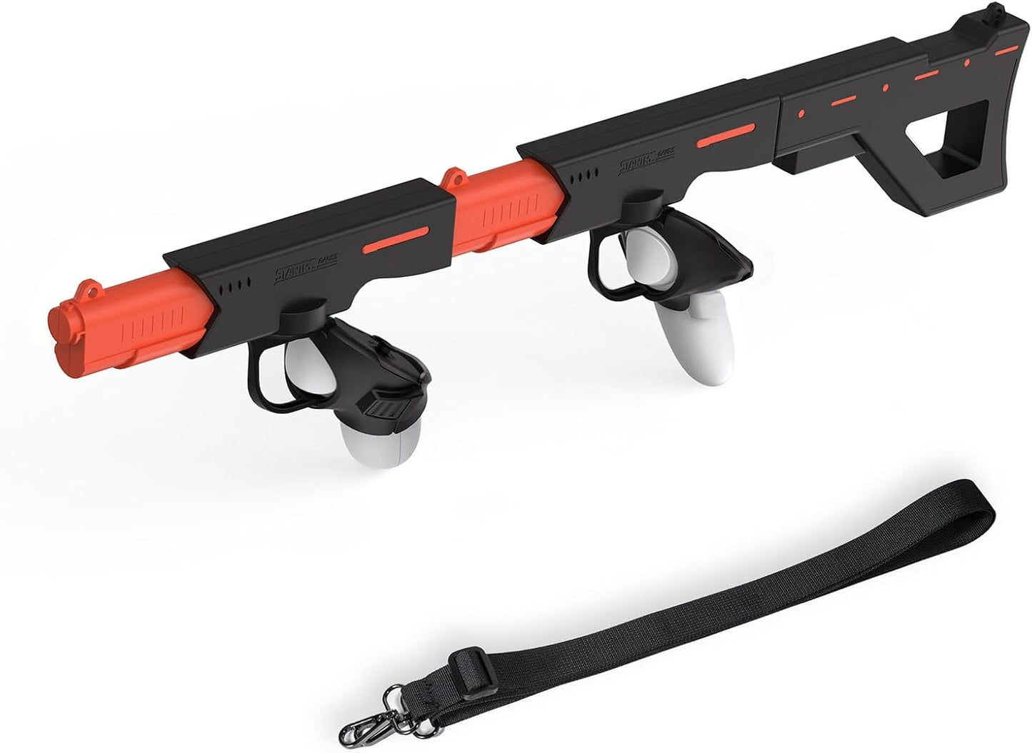 LICHIFIT snap-fit VR Machine blaster/Pistol Model Controller Holder for Meta Quest 3 Handle Quick Release blasterstock Bracket Stand for Oculus Quest 3 Shooting Game Accessories