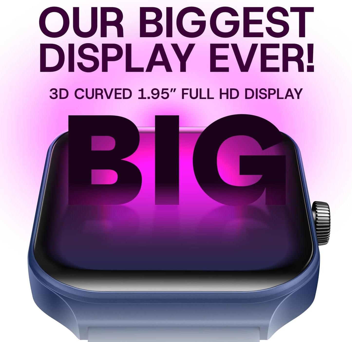 OCTANDRA Inspire VeryFit 1.95" Bluetooth Answer Call Alexa Smart Watch Body Energy Heart Rate HRV Oxygen Saturation Sleep Monitor Step Tracker IP68 Fitness Watches for Men Women (IDW16) (Pink)