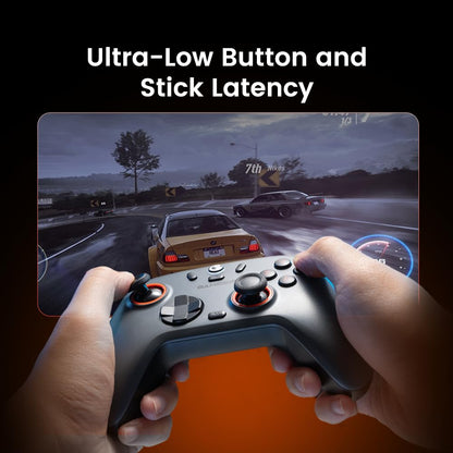 GameSir Nova Lite 2 Wireless PC Controller with Hall Effect Joysticks & Triggers, 2.4G & Wired 1000Hz Polling Rate, Remappable Buttons - Compatible with PC/Switch/Steam/Android (Grey)