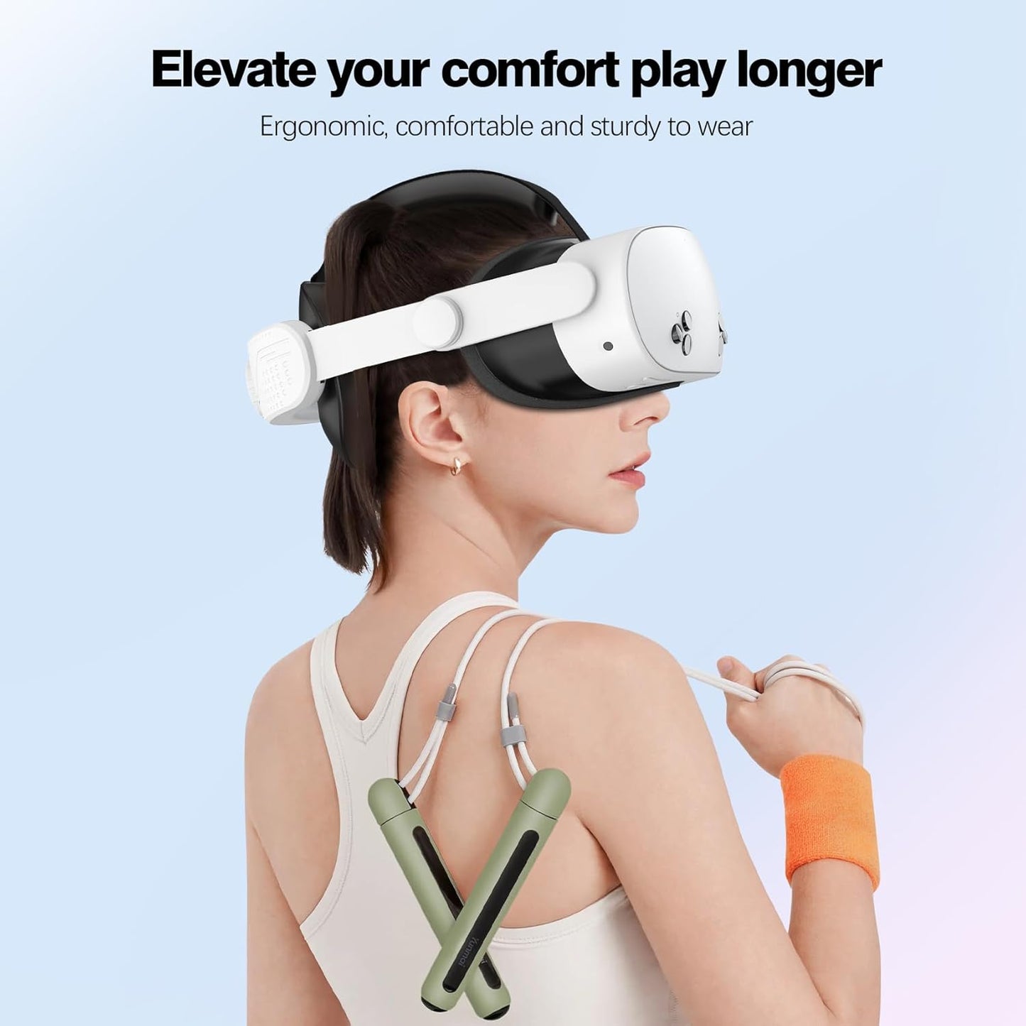 Comfort Head Strap for Meta Quest 3S - Adjustable Elite Strap Replacement with Pressure Relief, Enhanced Comfort & Balanced Weight - Lightweight, Retractable Design for VR Headsets (Meta Quest 3S)