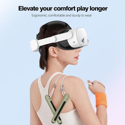 Comfort Head Strap for Meta Quest 3S - Adjustable Elite Strap Replacement with Pressure Relief, Enhanced Comfort & Balanced Weight - Lightweight, Retractable Design for VR Headsets (Meta Quest 3S)