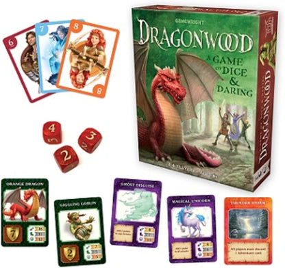Gamewright CSG-DRAGONW Dragonwood Card Game, Multi-Colored, 5"
