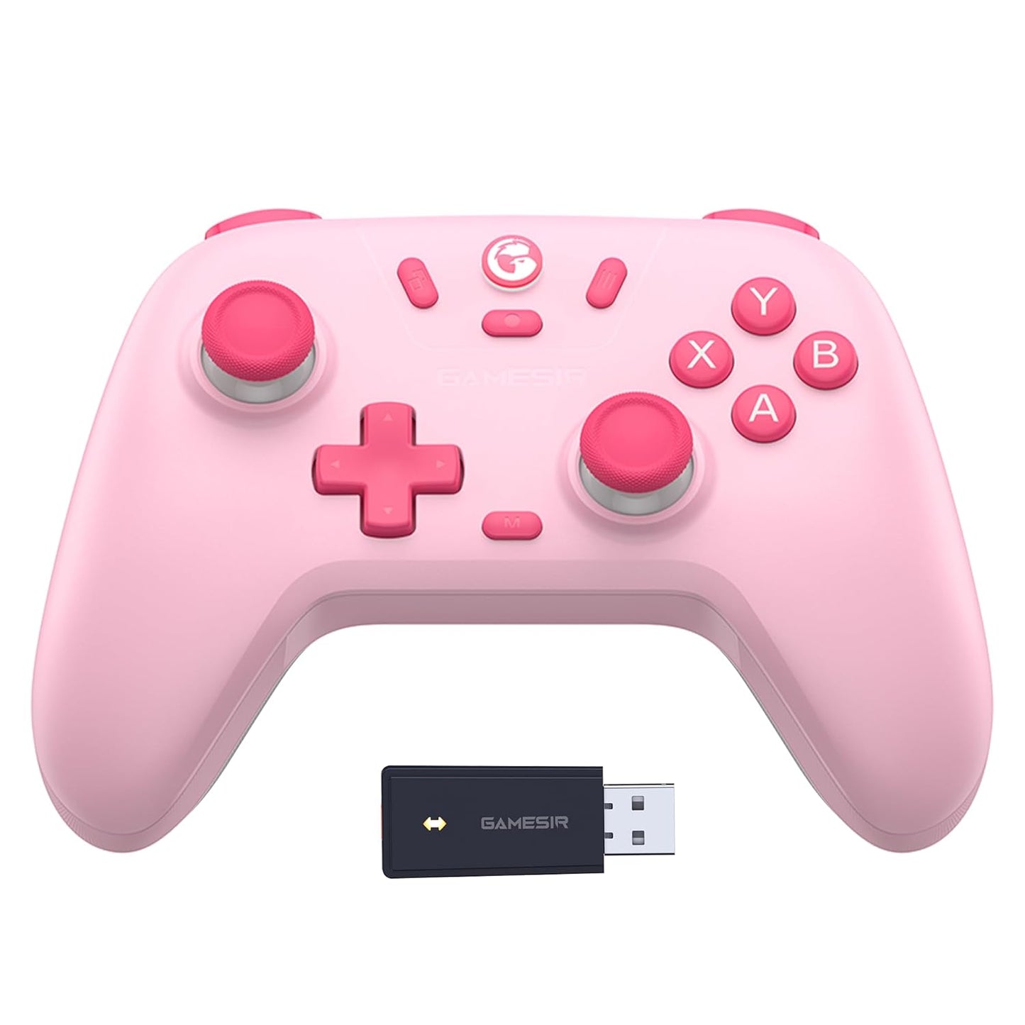 2.4G Wireless Bluetooth Game Controller Compatible with Windows PC, Nintendo Switch, Steam Deck, iPhone and Android, Hall Effect Triggers, Turbo, Dual Vibration, Purple