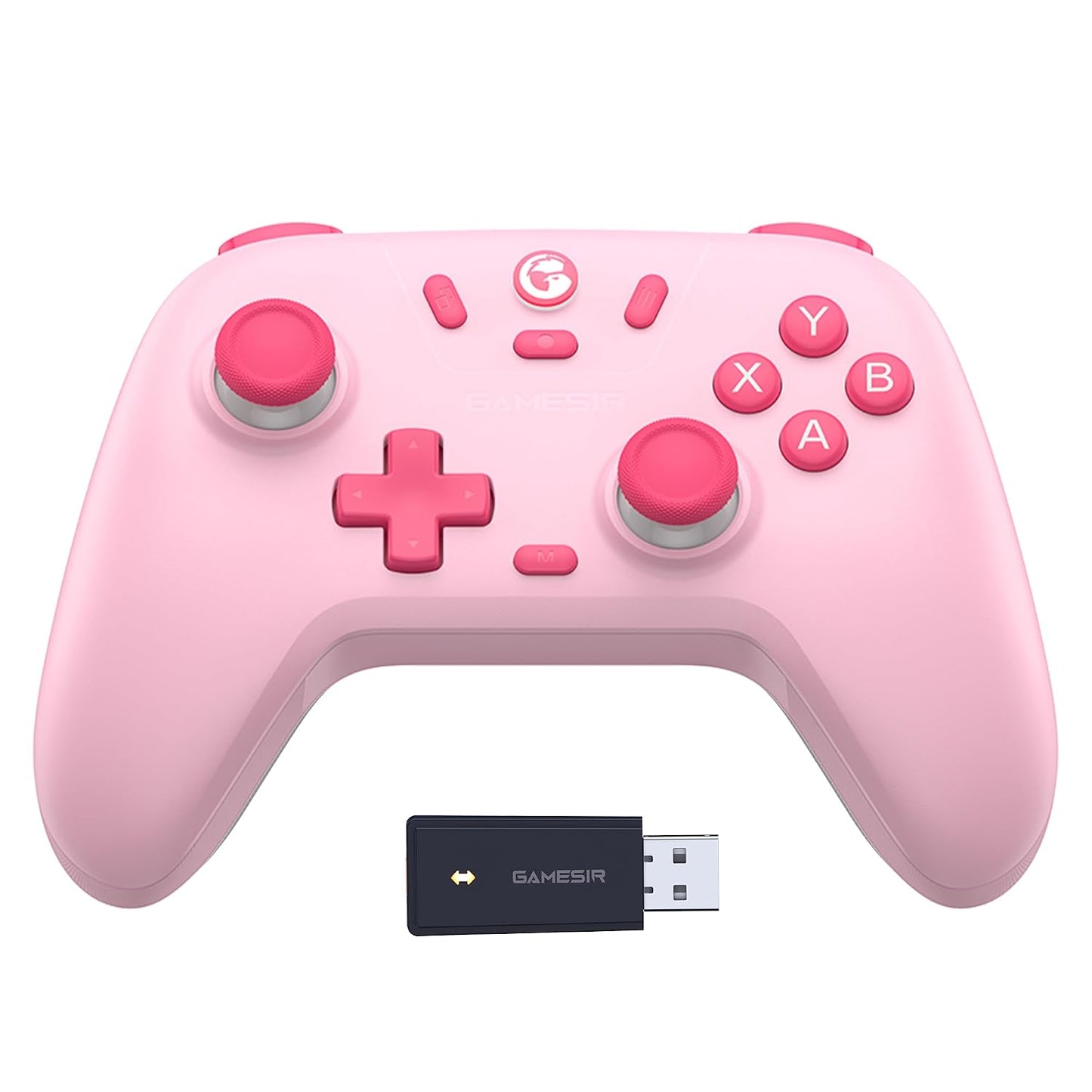 2.4G Wireless Bluetooth Game Controller Compatible with Windows PC, Nintendo Switch, Steam Deck, iPhone and Android, Hall Effect Triggers, Turbo, Dual Vibration, Purple