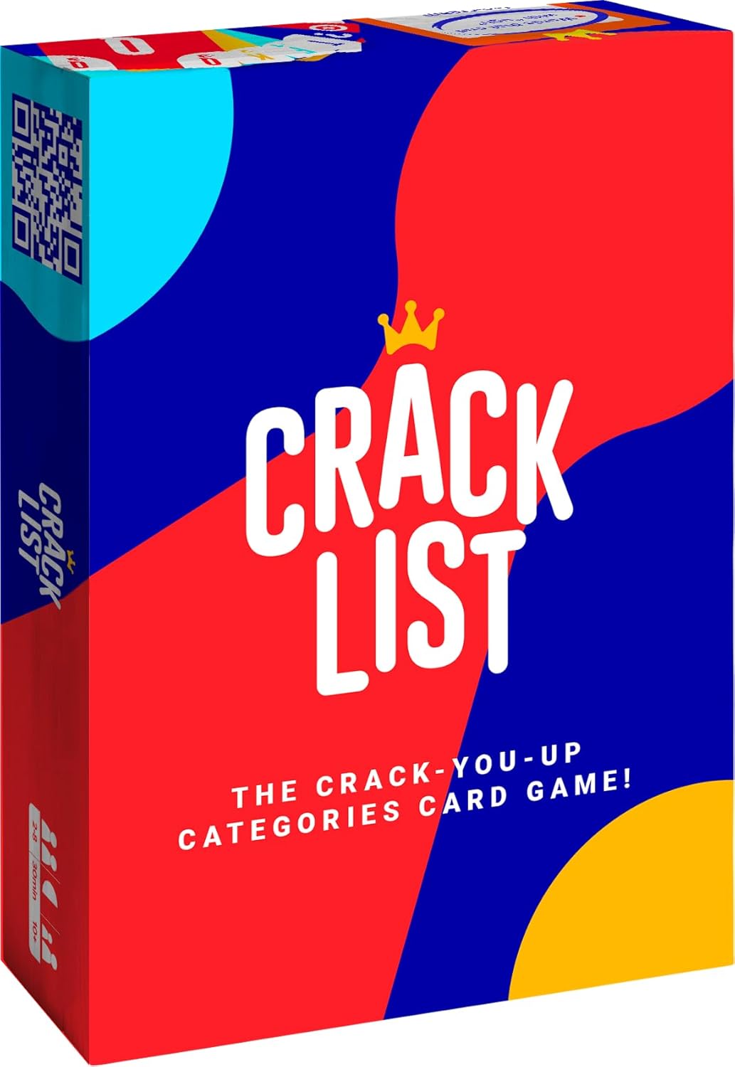 Savana Crack List - The Crack-You-Up Categories Card Game | 2+ Players 10 Second Rule Games for early-stage, Teens and Adults Family Best Board Nights, Red, Blue, Yellow, Purple, White