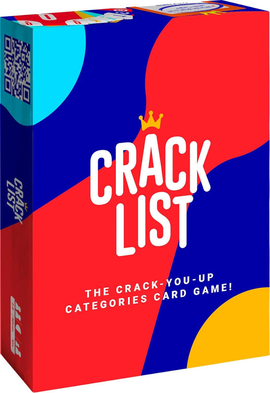 Savana Crack List - The Crack-You-Up Categories Card Game | 2+ Players 10 Second Rule Games for early-stage, Teens and Adults Family Best Board Nights, Red, Blue, Yellow, Purple, White