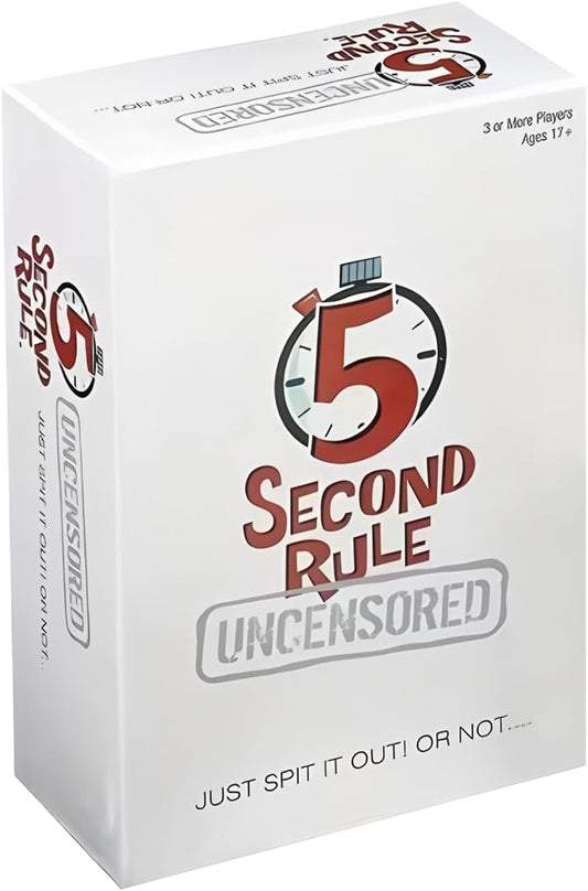 5 Second Rule Game for Adults - Fun Party Board Game with Trivia Cards, Ideal for Family Game Night with Teens and Adults