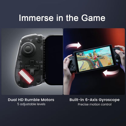 GameSir X5s Bluetooth Mobile Gaming Controller for Switch 2/Switch/Android/iPhone, Hall Effect Joystick, Lightweight Ergonomic Phone Controller- Play Genshin Impact & Zenless Zone Zero