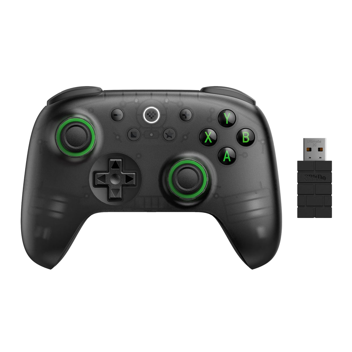 Wireless PC Gaming Controller for Android, Hall Effect Joysticks and Triggers, 1000Hz Polling Rate, Programmable Rear Buttons, Ergonomic Gamepad, Green