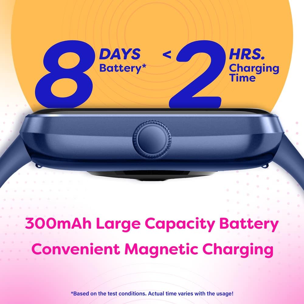 OCTANDRA Inspire VeryFit 1.95" Bluetooth Answer Call Alexa Smart Watch Body Energy Heart Rate HRV Oxygen Saturation Sleep Monitor Step Tracker IP68 Fitness Watches for Men Women (IDW16) (Pink)