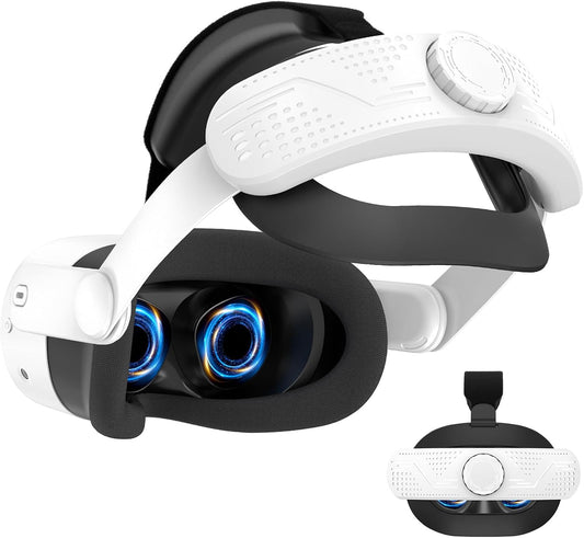 Headband for Meta Quest 3S, Comfort Elite Strap for Oculus Quest 3S Accessories, Adjustable, Lightweight VR Headset Replacement Strap, Comfortable and Pressure Reducing, Reduces Head Pressure