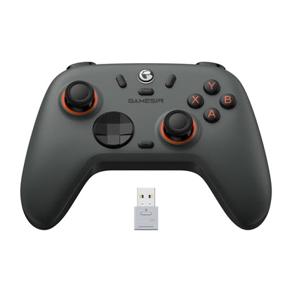 Wireless Bluetooth Game Controller for PC Switch Mobile Devices, 2.4GHz Gaming Gamepad with Hall Effect Joysticks, 1000Hz Polling Rate, Trigger Stops, Programmable Back Buttons, Turbo, Rechargeable Battery (White)