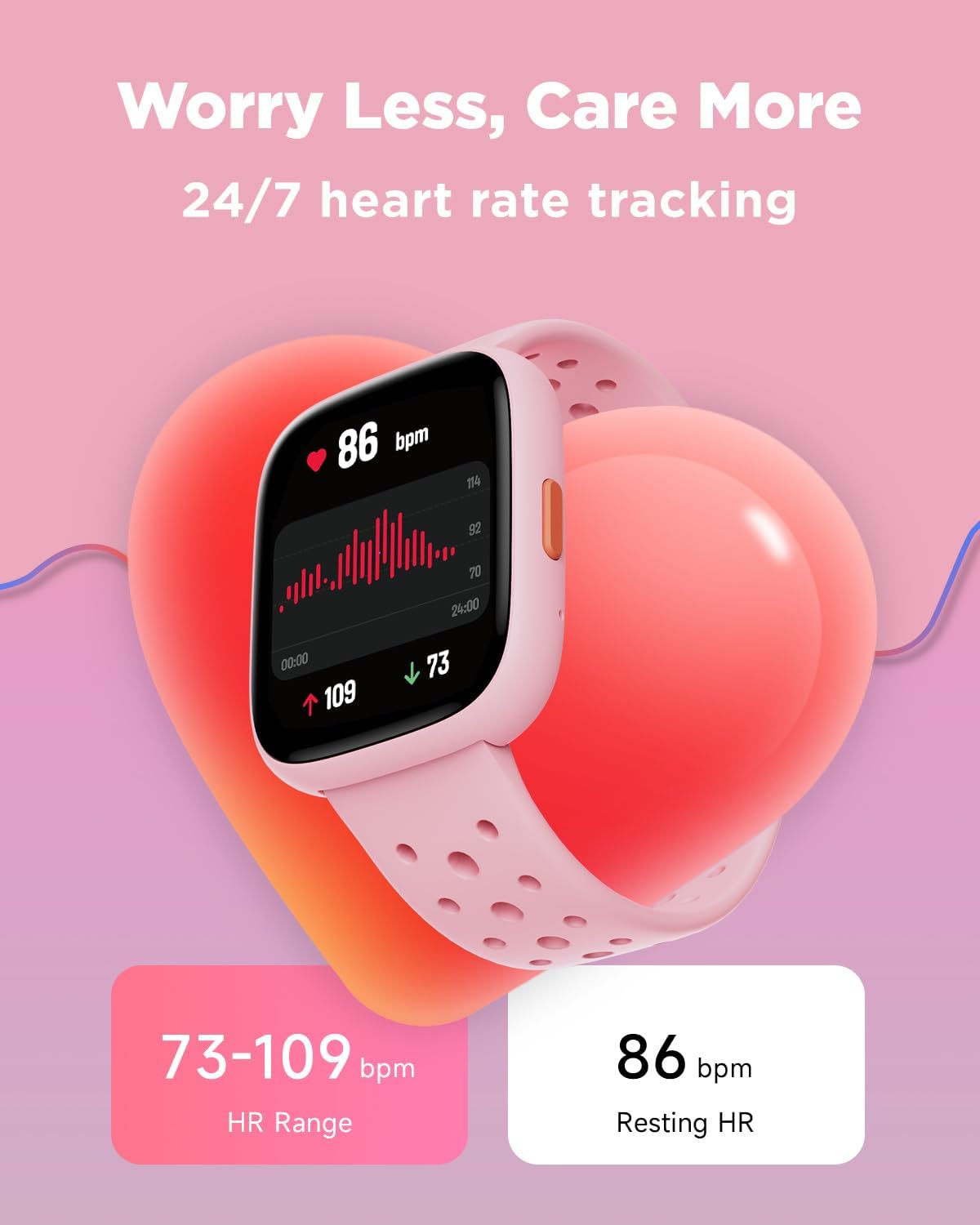 BIGGERFIVE Smart Watch for Kids No APP No Phone Needed, 1.8" Fitness Tracker Watch Pedometer, Sleep Monitor, IP68 Waterproof, Step Counter, Puzzle Games for Girls Boys Teens 5-16, Black