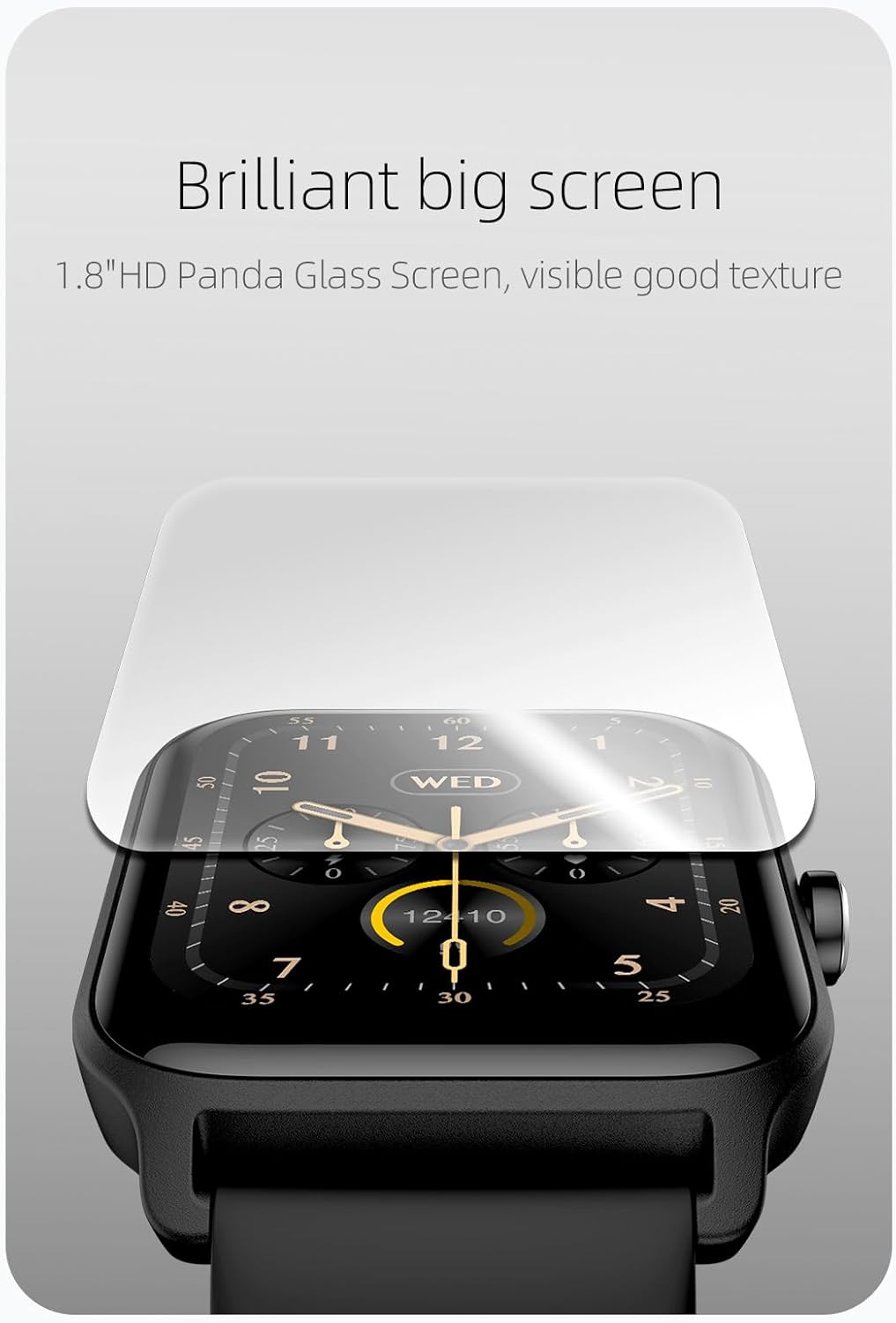 OCTANDRA Inspire VeryFit 1.95" Bluetooth Answer Call Alexa Smart Watch Body Energy Heart Rate HRV Oxygen Saturation Sleep Monitor Step Tracker IP68 Fitness Watches for Men Women (IDW16) (Pink)