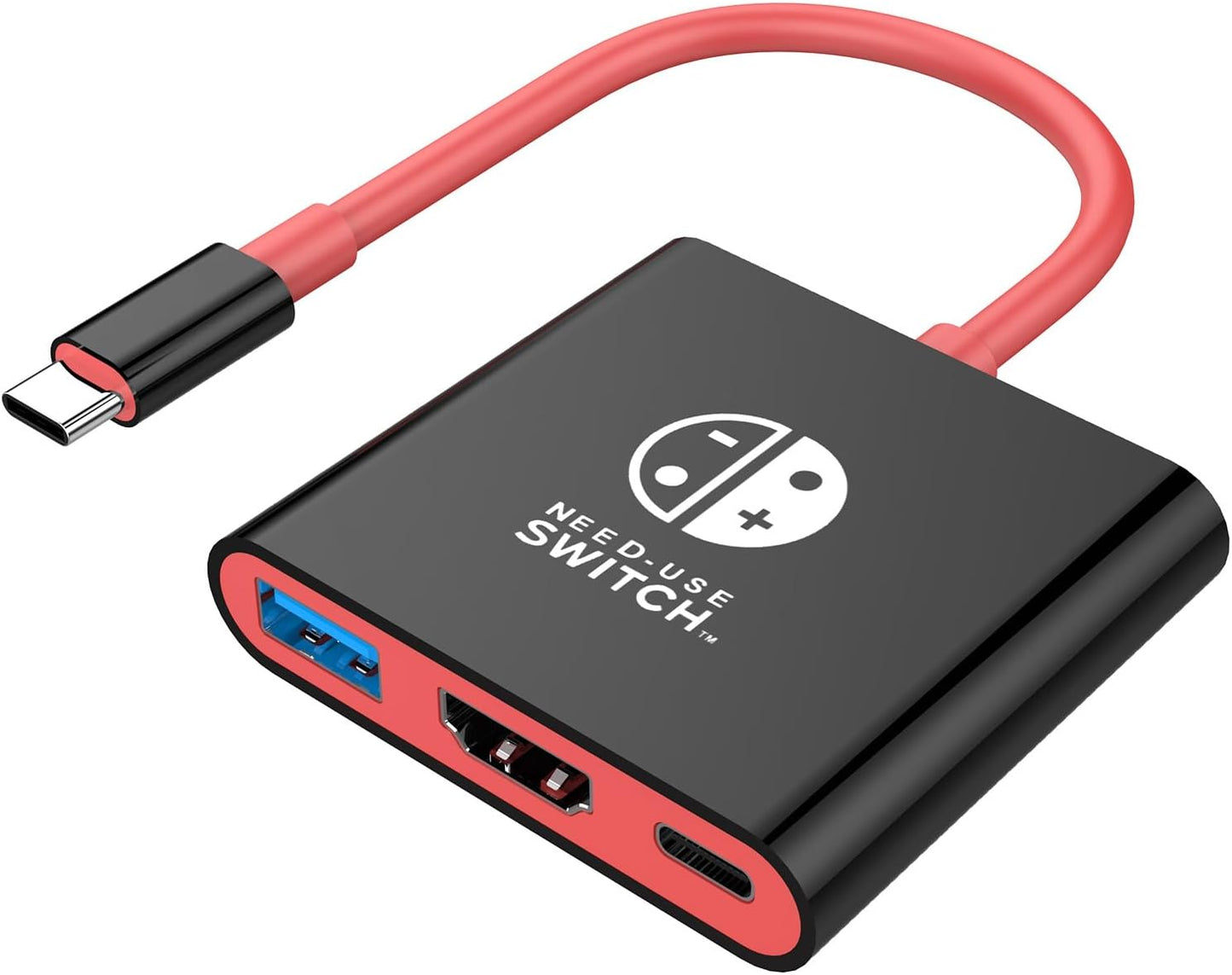Switch Dock, 4K@60Hz Switch Docking Station 3 in 1 Switch Travel Dock with HDMI USB 3.0 PD100W Charing Port for Nintendo Steam Decck MacBook Laptop NOT for Switch2