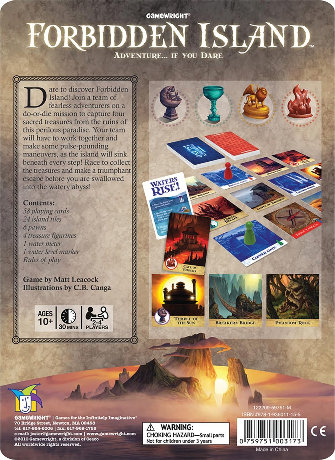 Gamewright CSG-FORI Forbidden Island Card Game