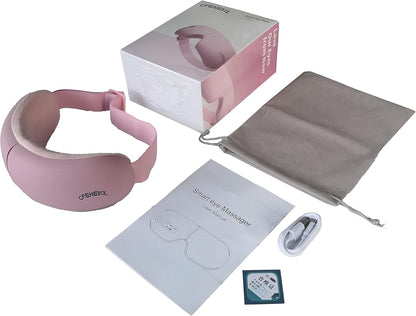 Eye Massager with Heat, Vibration and Warm Compress, Smart Sleeping Eyes Mask with Bluetooth Can Connect with Phone for Music, Thanksgiving Day Gift Idea