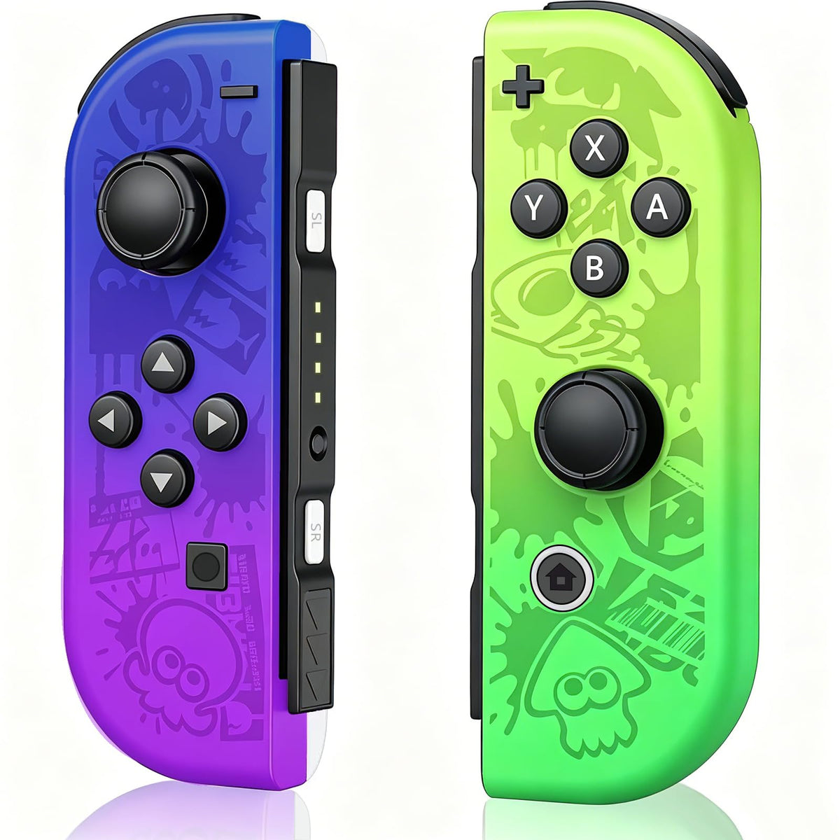 Wireless Controller Compatible with Nintendo Switch, Left & Right Game Controllers with Dual Vibration, Motion Control & Wake-Up Function