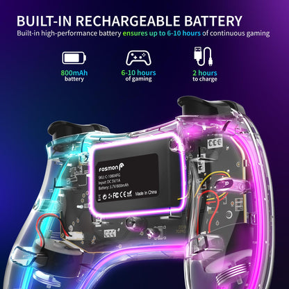 Wireless Bluetooth Game Controller for Switch 2, Switch and Switch Lite, Replacement Gamepad with Precision Joystick, Responsive Controls, Ergonomic Design