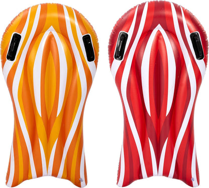 Inflatable Boogie Boards for Kids Swimming Pool Floating Toys, Learn to Swim Water Boards Pack of 2
