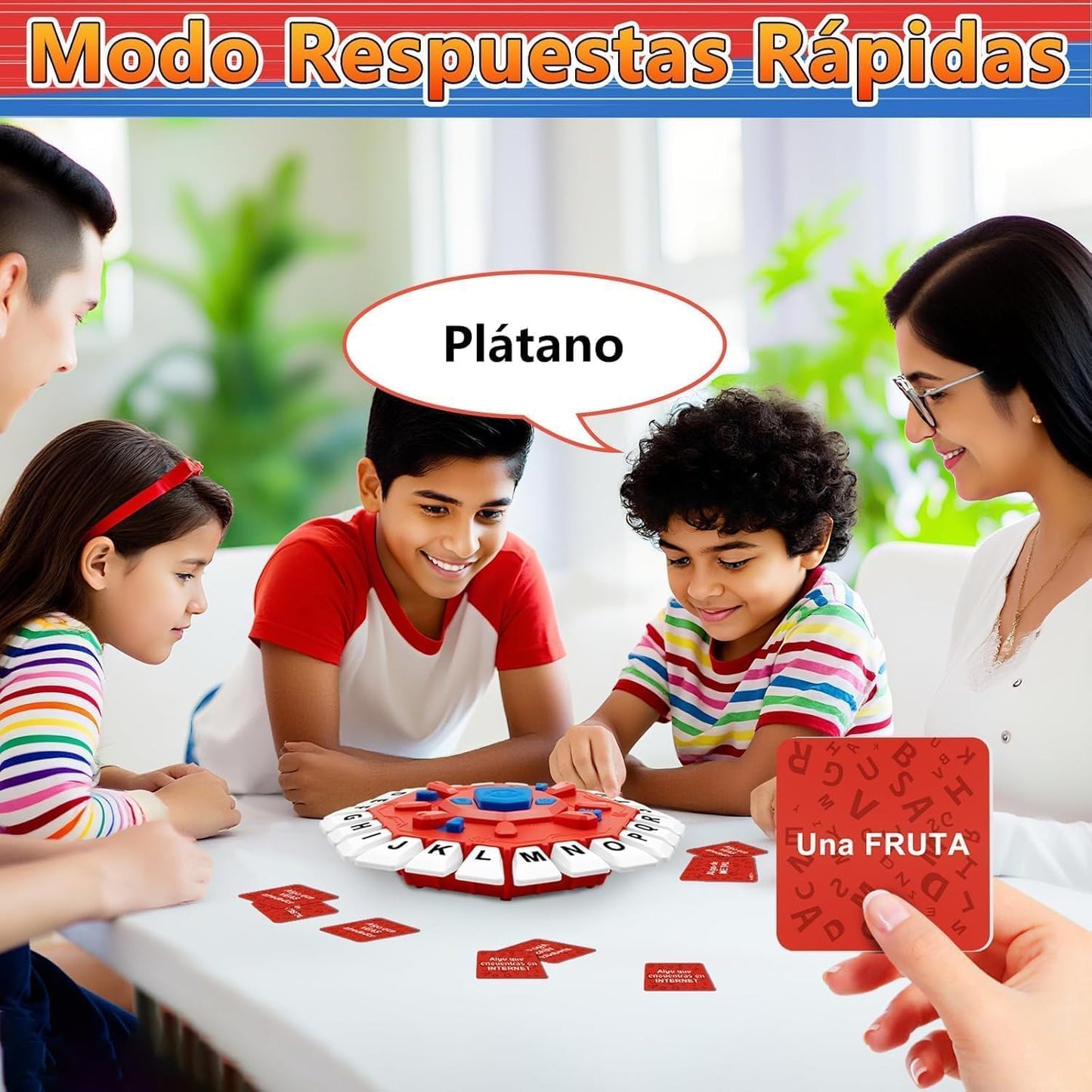 Tapple Board Game with Digital Display, Educational Family Word Game with 35 Double-Sided Cards & Timer, 2 Play Modes for early-stage & Adults, Spanish Learning Game for Parties & Family Nights