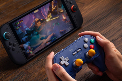 Wireless Bluetooth Gaming Controller for Switch 2, Switch and PC, TMR Joysticks, Hall Effect Triggers, Programmable Back Buttons, Swappable ABXY Buttons, Charging Dock