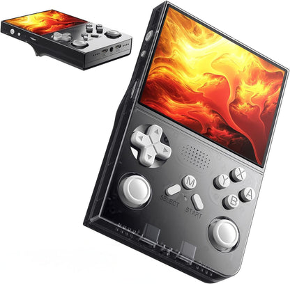R40 Retro handheld model - 3.5 Inch IPS Screen, 128GB Storage, Portable Arcade Gaming Device, 3000mAh Battery, Type-C Charging, Red