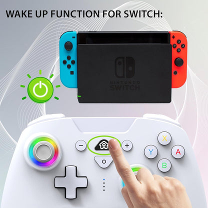 Subsonic Wireless Led Controller White for Nintendo Switch/Nintendo Switch