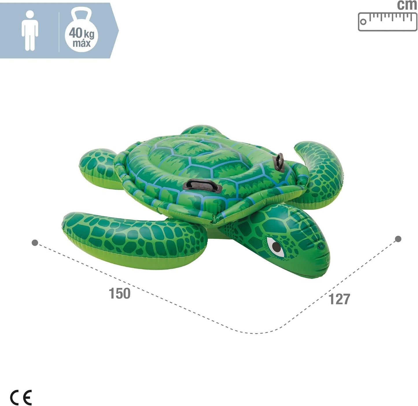 Intex Lil' Sea Turtle Ride-On - Aufblasbarer Reittier - 150 x 127 cm