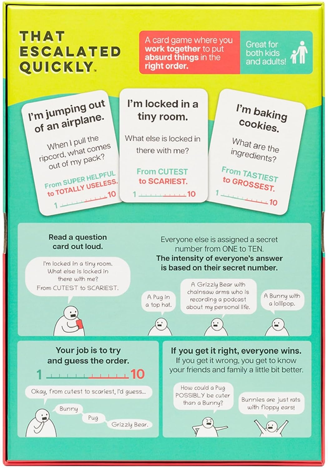 Exploding Kittens | That Escalated Quickly | Party Game | 2-8 Players | 15 Mins