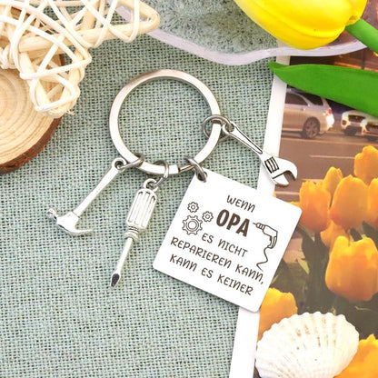 Grandpa Gift, Grandpa Keyring, Cool Gifts for Grandpa Gift, Christmas, Best Grandpa Gift, Birthday, Meaningful Gift for Grandpa from Grandson Granddaughter Father's Day Gifts for Grandpa Valentine's