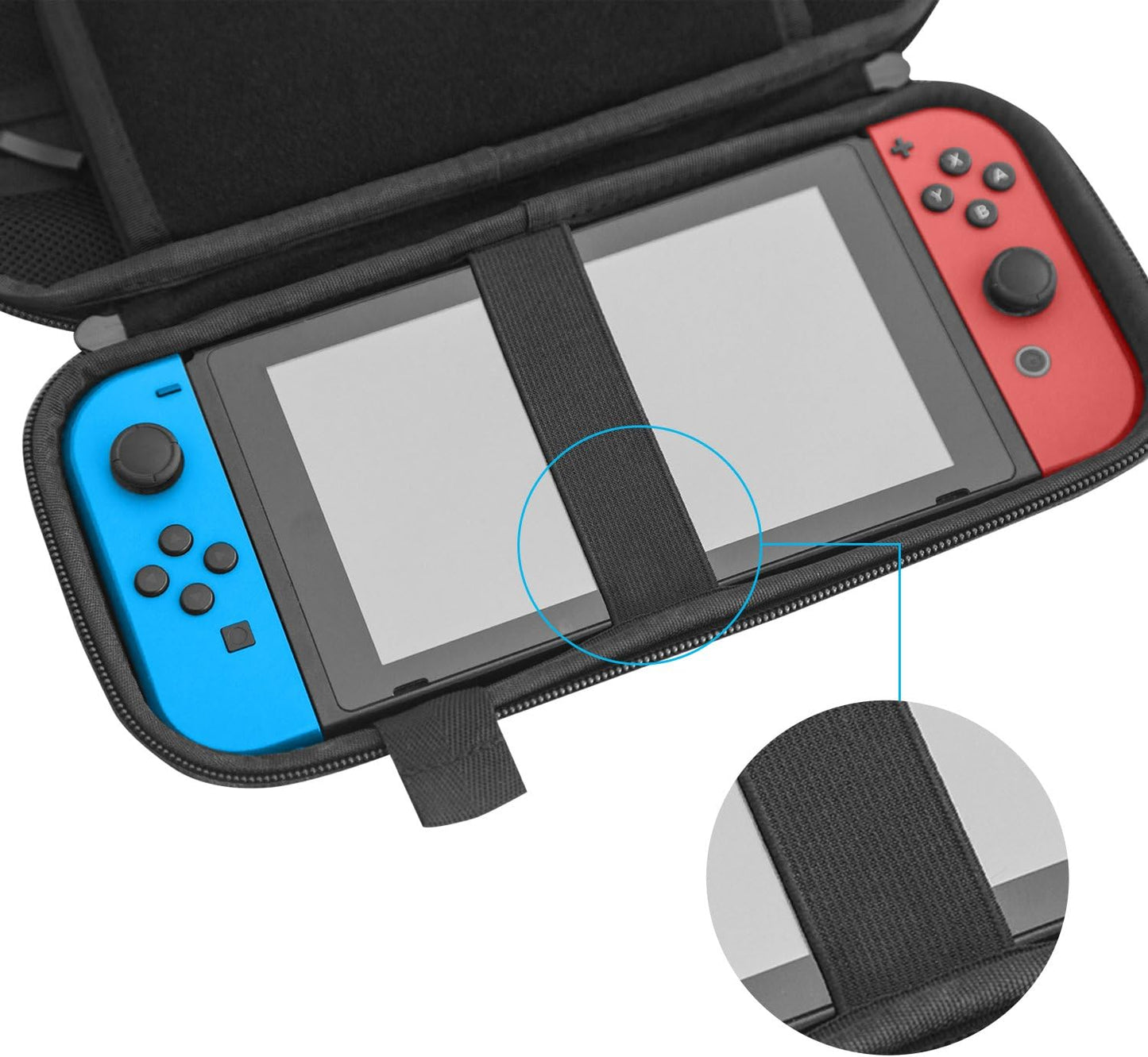 JETech Carrying Case for Nintendo Switch 2 (2025) 7.9 Inch, Hard Shell Portable Travel Bag with 10 Game Card Slots and Accessories Pouch, Lightweight Anti-Scratch Protection (Black)