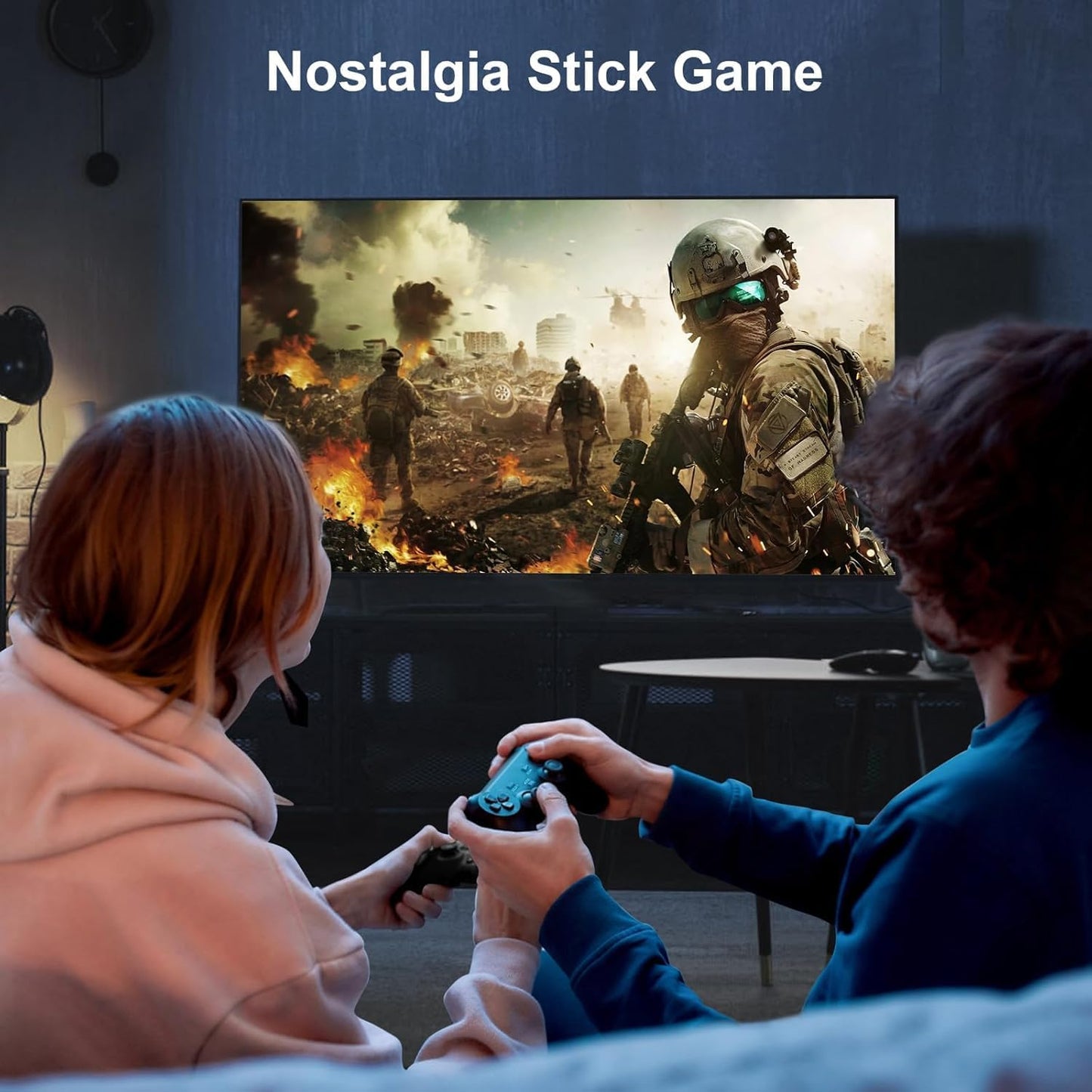 Wireless Retro Handheld Game Stick with 20,000+ Built-in Revisited Classic Games, Video Retro handheld model, 4KHDMI Output and Classic Emulators Plug and Play, Dual 2.4 Wireless Controllers, 64GB
