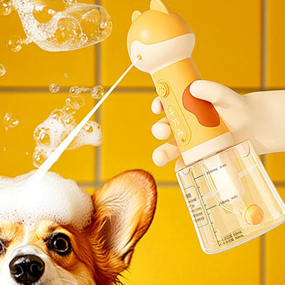 Electric Foaming Shampoo Dispenser for Dog | Cartoon Rechargeable Soap Dispenser for Pet Bathing,Automatic Sprayer for Bath Shower Household Bathtub Cleaning Toilet Bathroom
