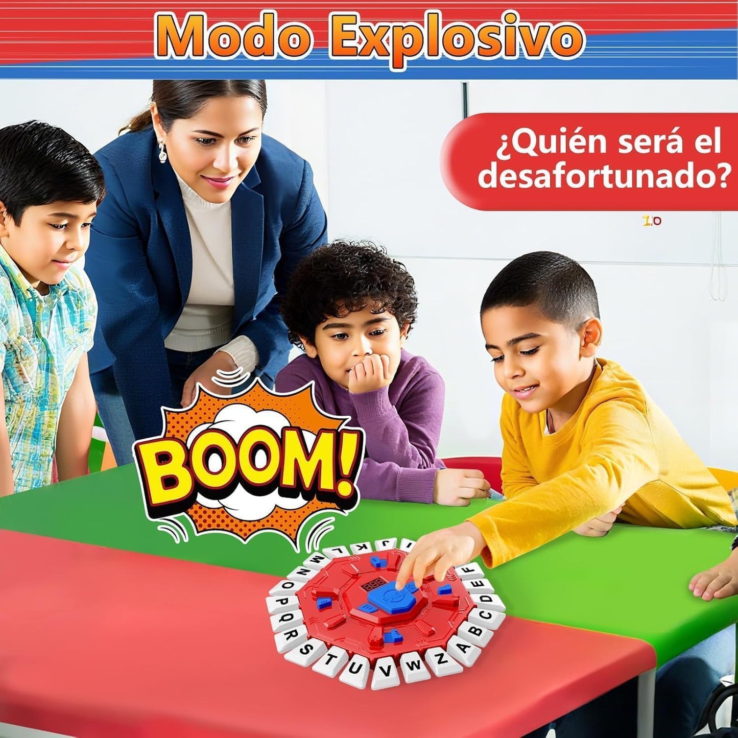 Tapple Board Game with Digital Display, Educational Family Word Game with 35 Double-Sided Cards & Timer, 2 Play Modes for early-stage & Adults, Spanish Learning Game for Parties & Family Nights