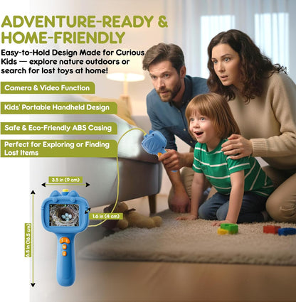 Kids Endoscope with Light, Unique Borescope Snake Camera, Educational Science Stem Toys for Christmas Birthday Gifts for 3 4 5 6 7 8 9 10-Year-Old Boys Girls (Green)