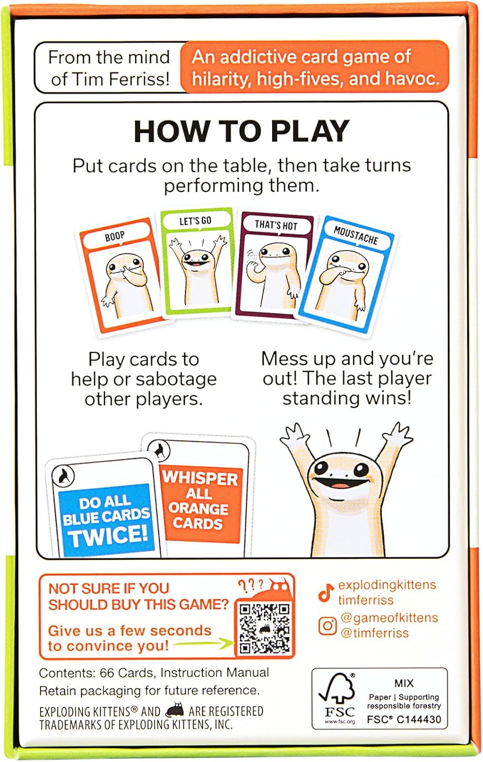 Exploding Kittens | Coyote Small Box | Bluffing Card Game | 3-8 Players, Ages 10+