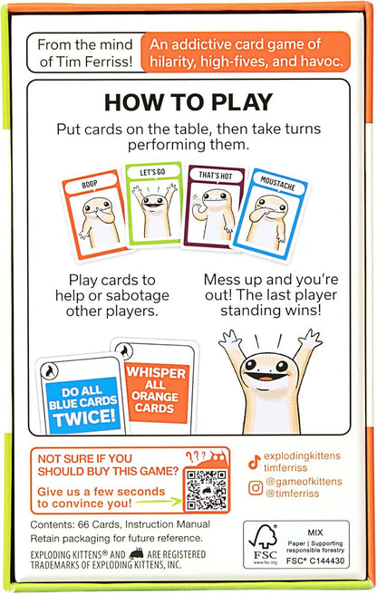 Exploding Kittens | Coyote Small Box | Bluffing Card Game | 3-8 Players, Ages 10+